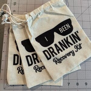 Bachelor/ bachelorette party recover canvas bags 3 new